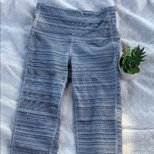 Athleta white and black leggings